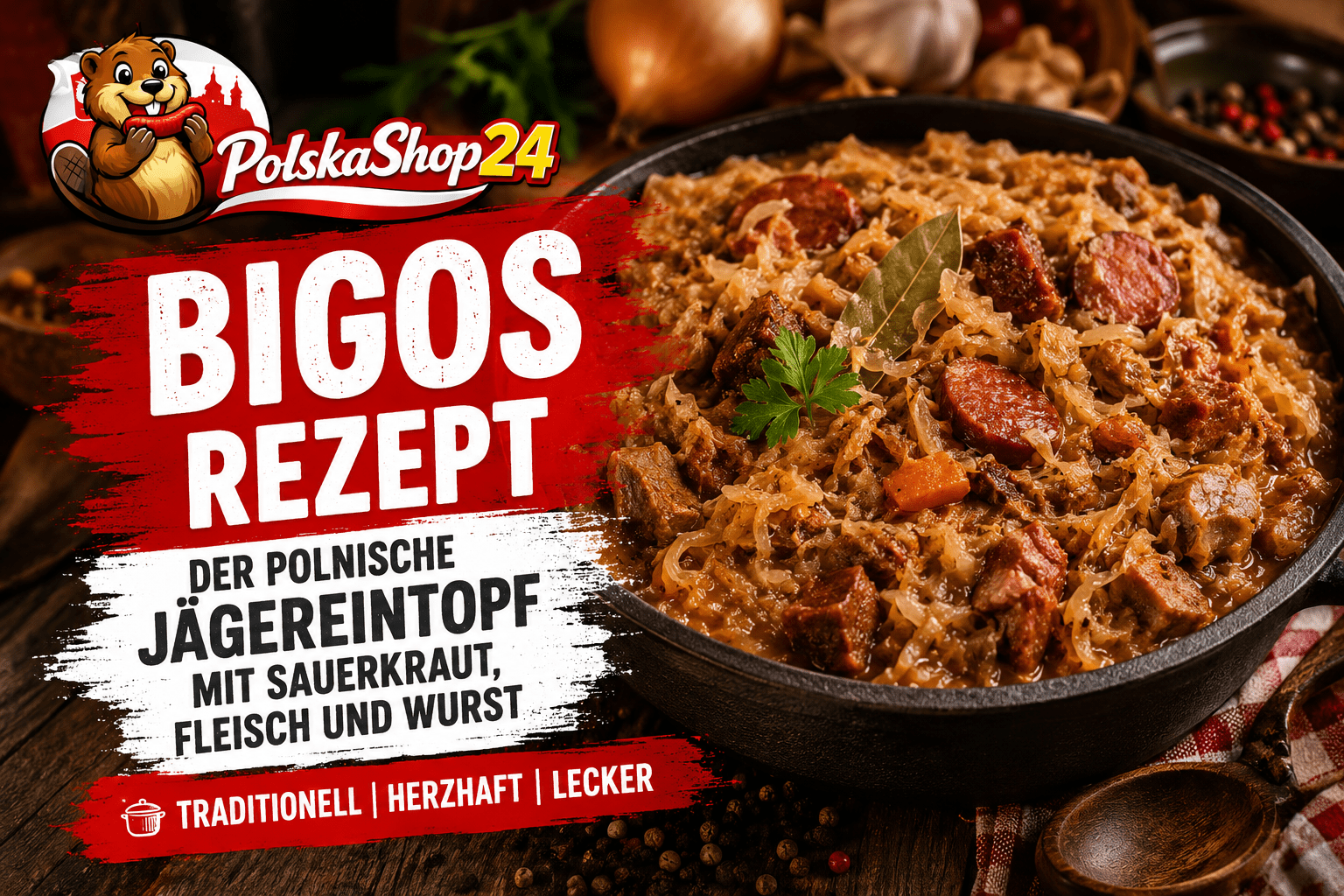 Bigos Rezept: Der polnische Jägereintopf mit Sauerkraut, Fleisch und Wurst - Polskashop24