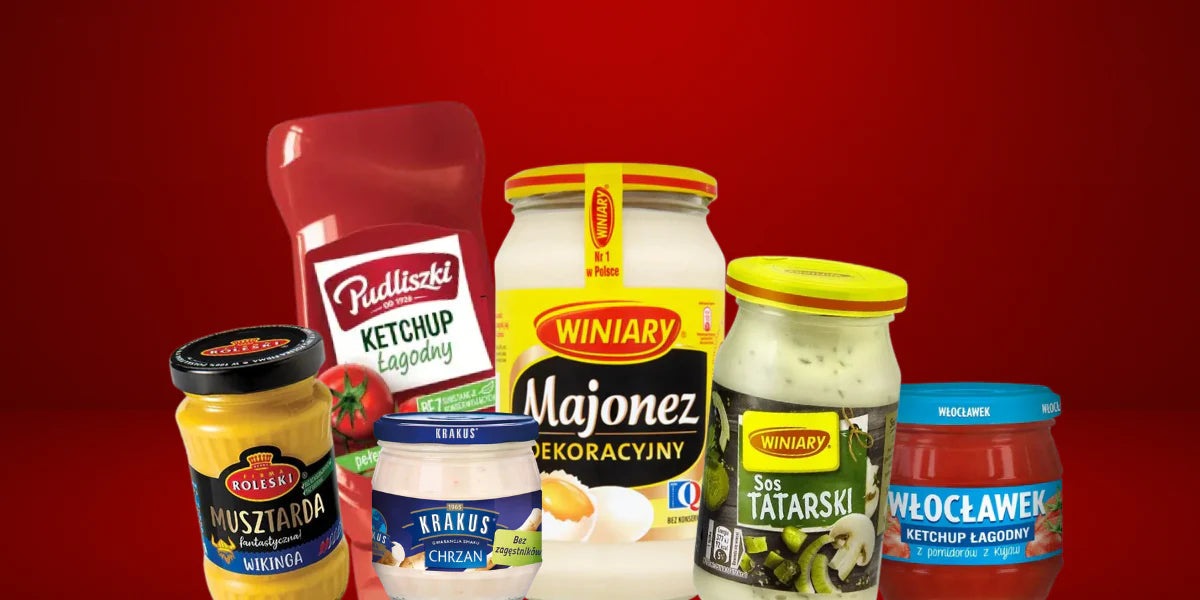 Polnische Soßen - Winiary Mayonnaise, Pudliszki Ketchup und Senf aus Polen