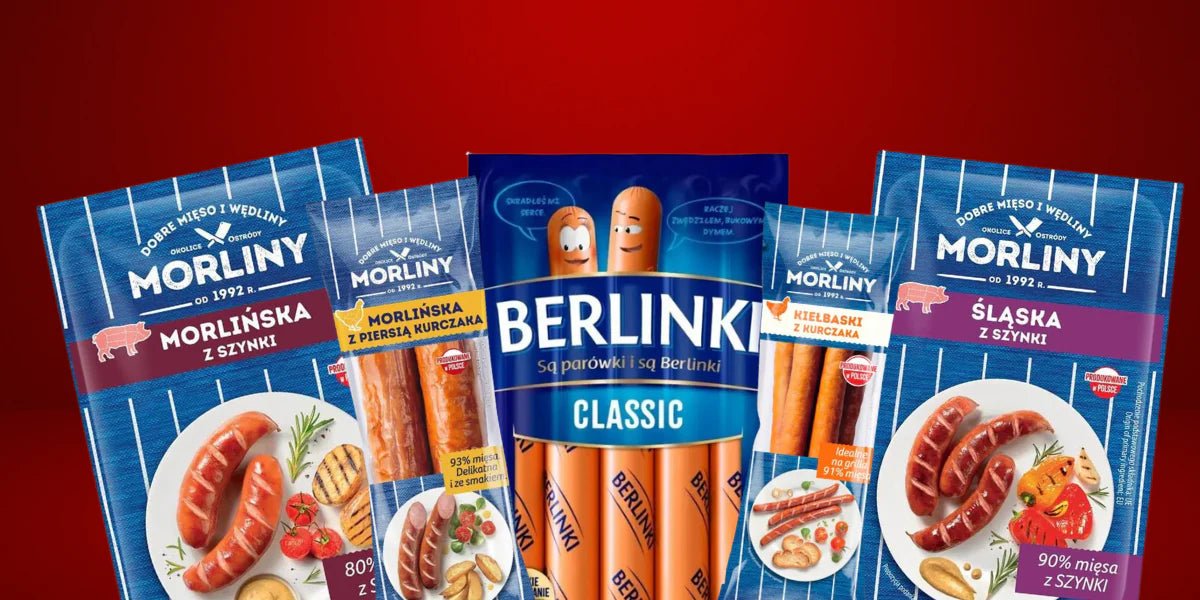 Morliny Wurst & Fleischwaren | Berlinki Würstchen aus Polen - Polskashop24.de - Online Supermarkt mit Lebensmittel aus Polen