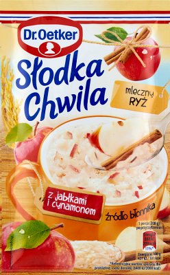 Dr. Oetker Słodka Chwila Mleczny Ryż (Reisbrei mit Apfel & Zimt)