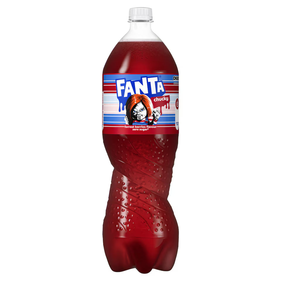 Fanta Zero Chunky 1,0l PET Flasche Waldfrucht Limonade ohne Zucker von Coca-Cola