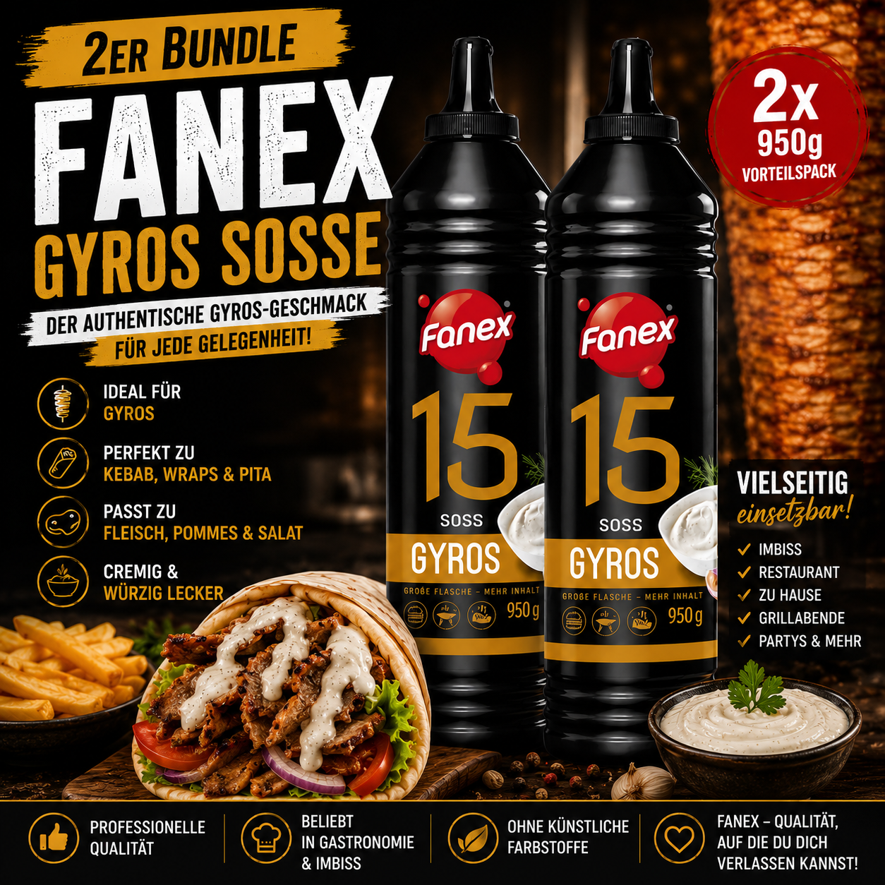 Fanex Gryros Sauce 2er Bundle