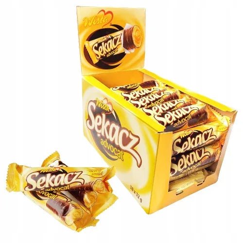 38x Sekacz Waffelriegel mit Advocat - Füllung 32g - Wisla - Polskashop24