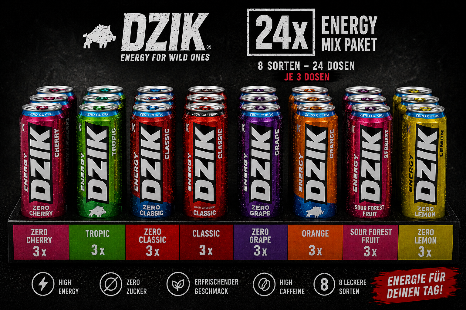 DZIK Energy Mix Tray 24er