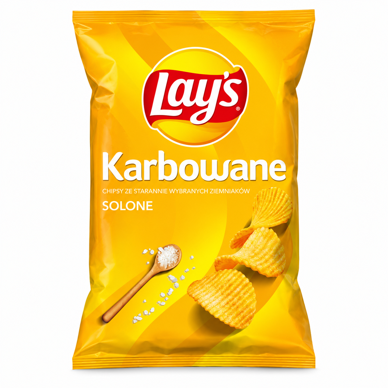 Lays Karbowane Gesalzene Chips Chipsy Karbowane Solone 120g - Frito Lay