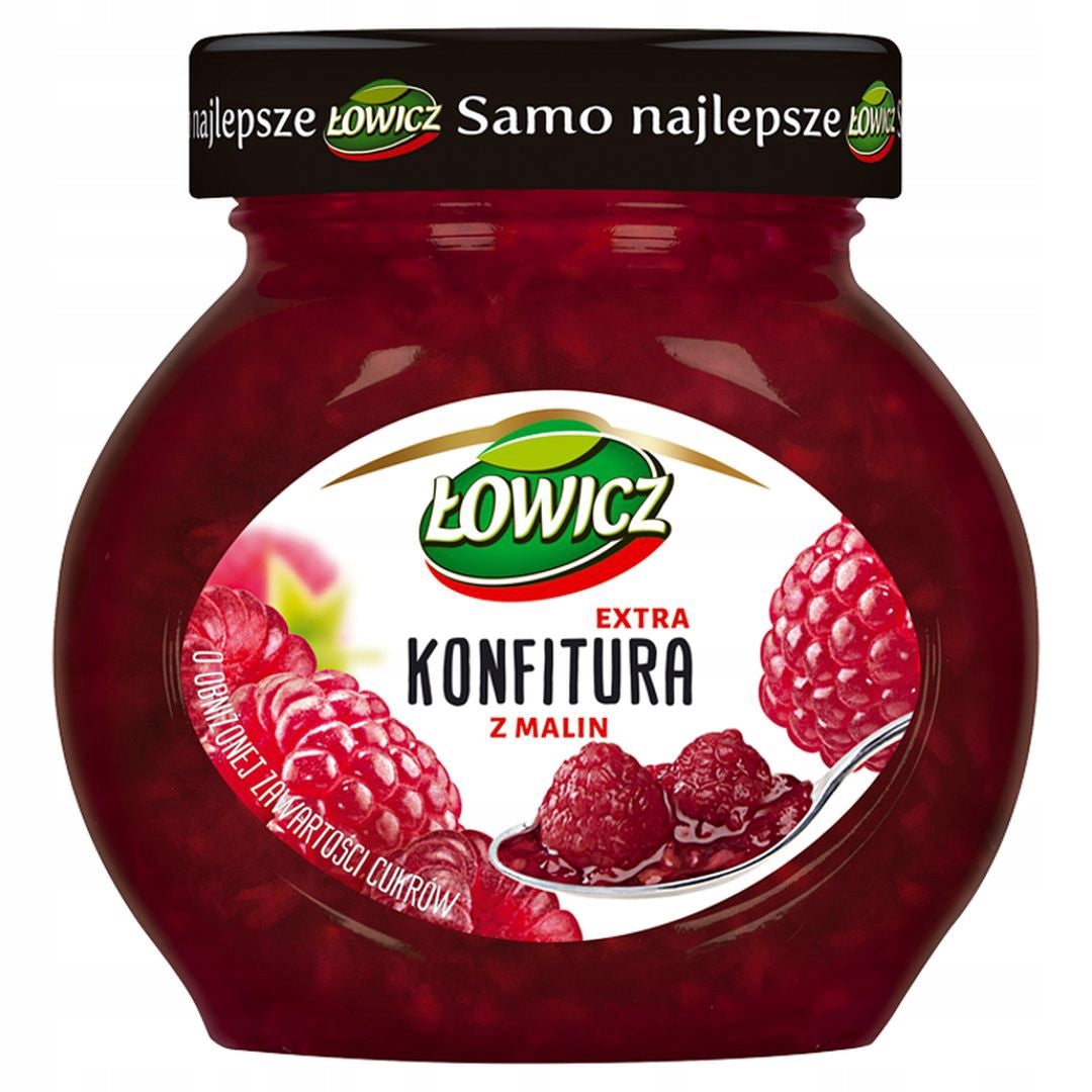 Extra Himbeer-Konfitüre - Konfitura ekstra z malin 240g - Łowicz