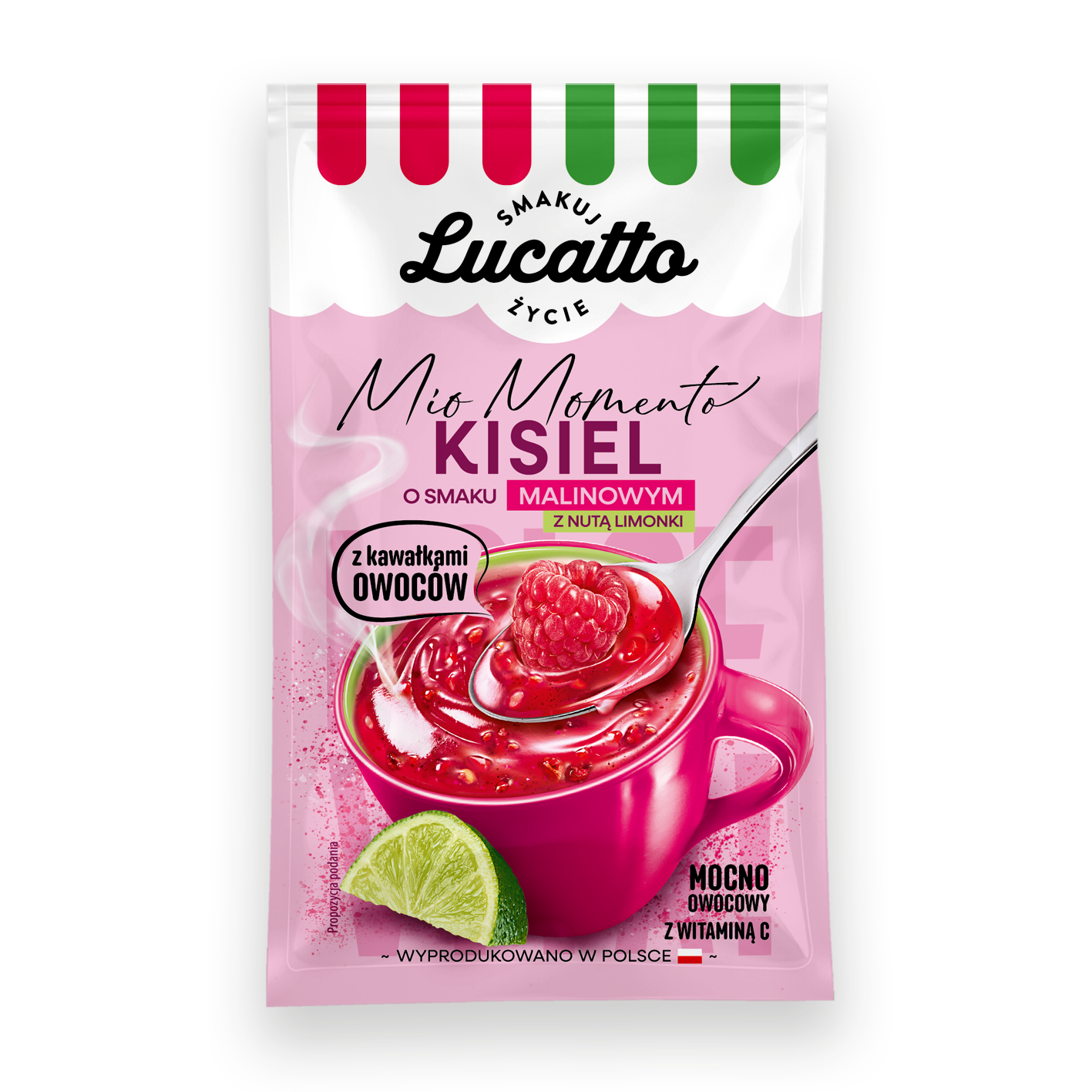 Emix Lucatto Kisiel Himbeere-Limette 31,5 g - Polskashop24