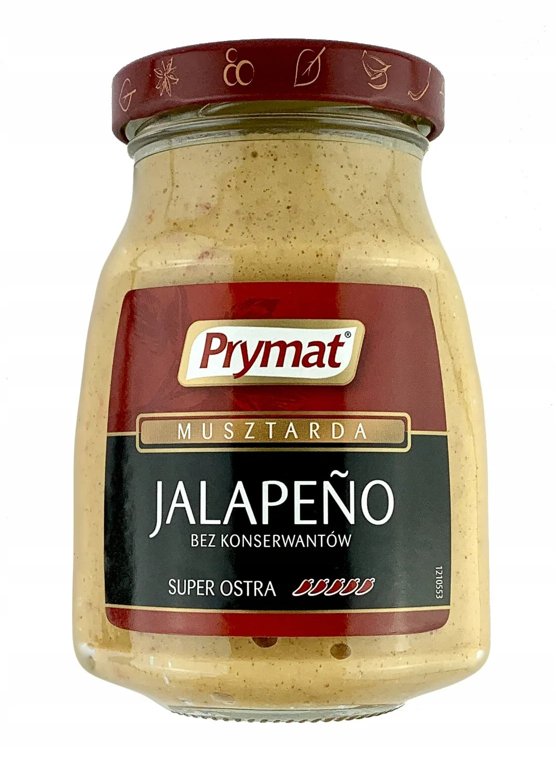 Prymat Jalapeño-Senf Musztarda Jalapeno 180g scharf mit Chili polnischer Senf feurig