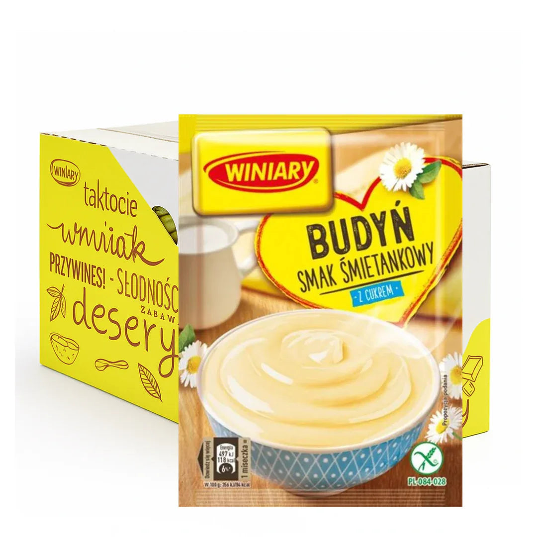 Winiary Budyń z cukrem smak śmietankowy 60g Sahnepudding