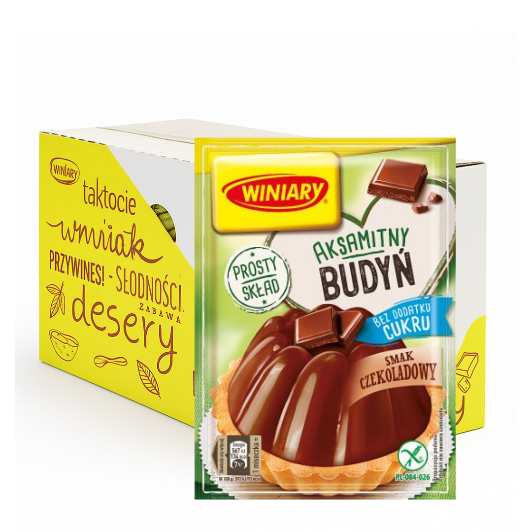 Winiary Budyń czekoladowy bez dodatku cukru