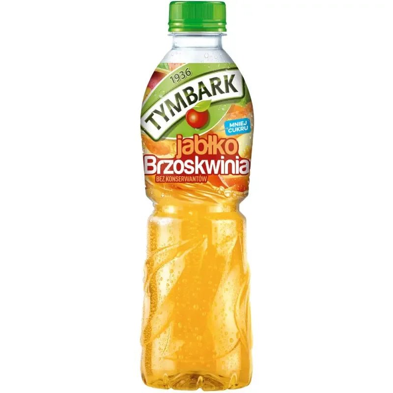 Apfel Pfirsich Jabłko Brzoskwinia 500ml (zzgl. 0,25€ Pfand) - Tymbark - Polskashop24