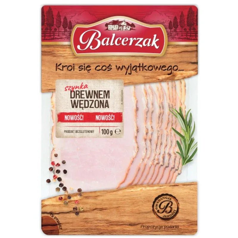 Balcerzak Schinken holzgeräuchert 100g - Polskashop24