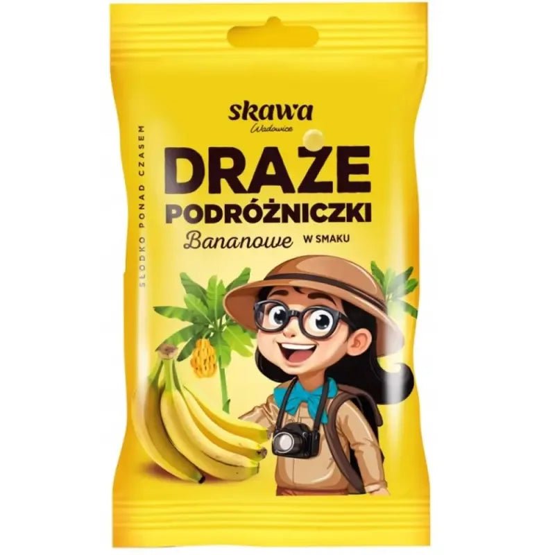 Bananen - Dragees - Drażę Podróżniczki Bananowe 70g - Skawa - Polskashop24