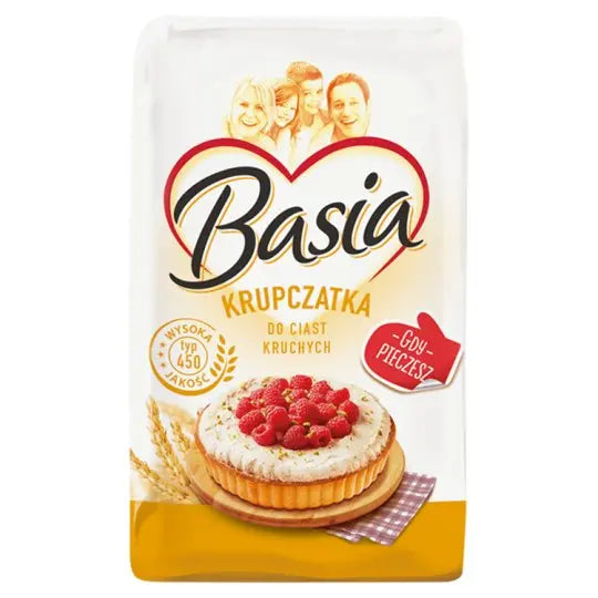 Basia Krupczatka Typ 450 – 1 kg grobes Weizenmehl für Backteige