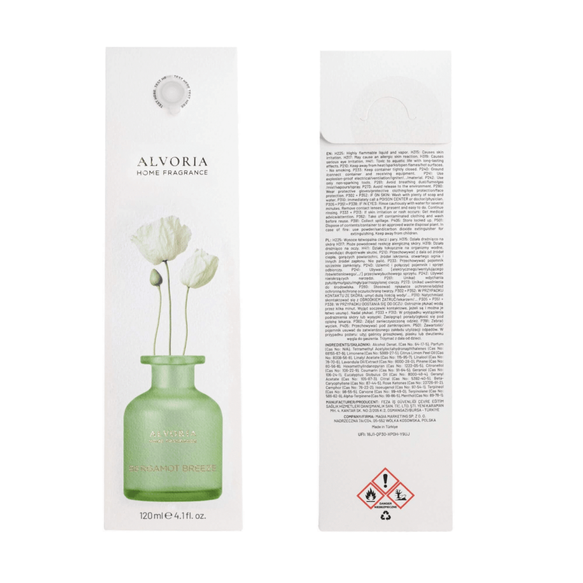 Bergamot Breeze Raumduft 120ml - Alvoria - Polskashop24