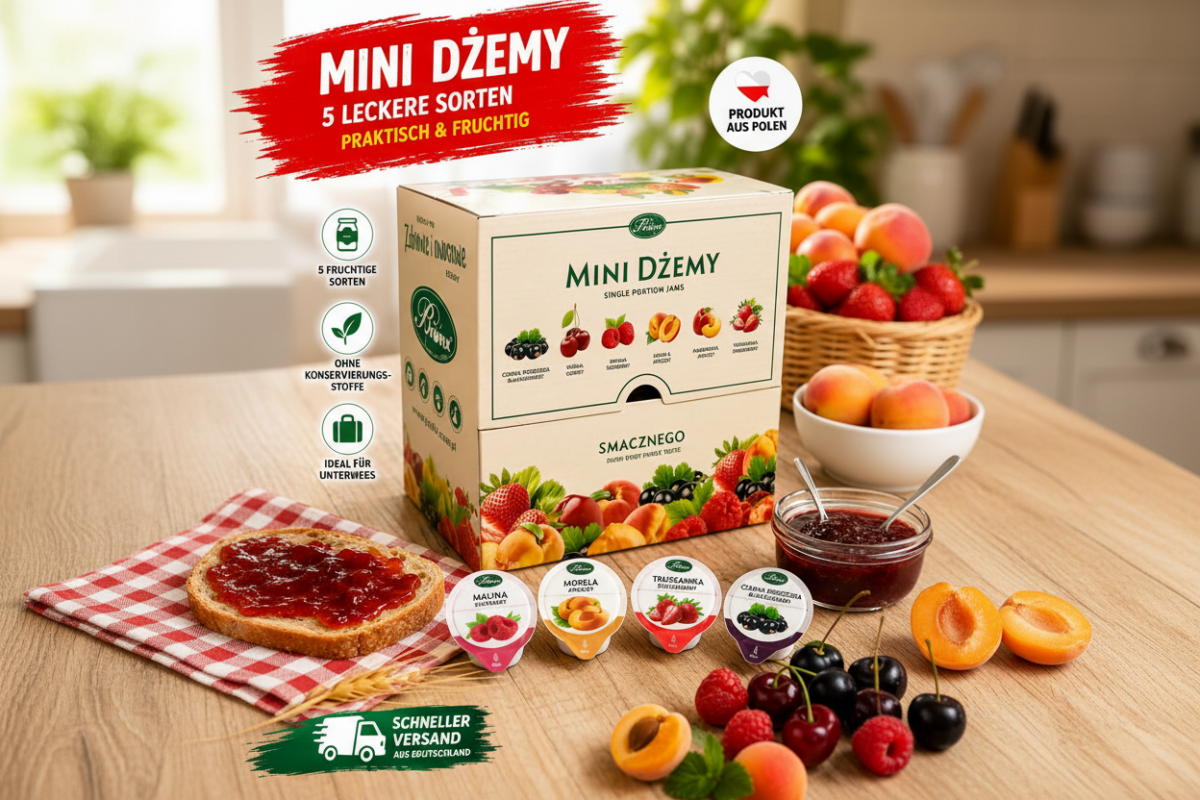 Bifix Marmelade Portionen Mix 42 x 25 g Display – Polnische Konfitüre-Portionen - Polskashop24