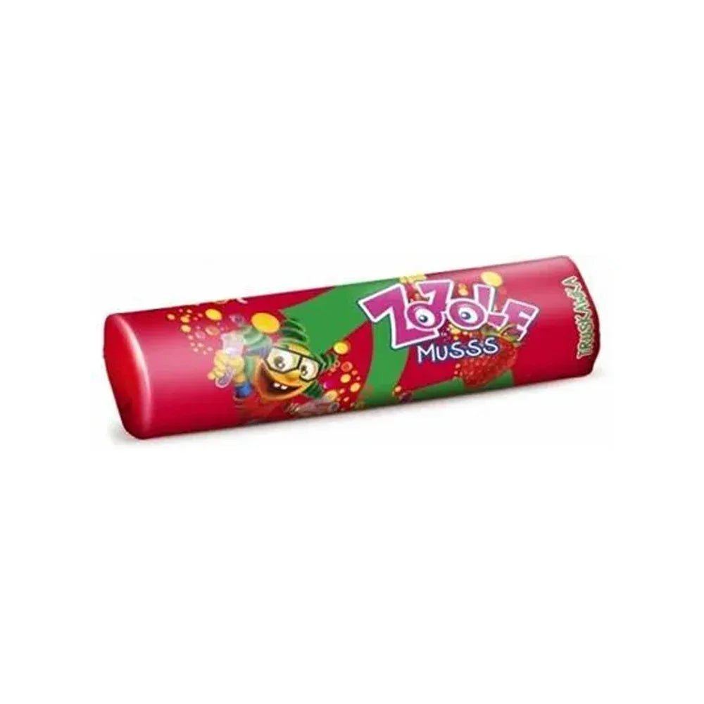Brausebonbons Dropsy Zozole Musss Truskawka 30g - Mieszko - Polskashop24