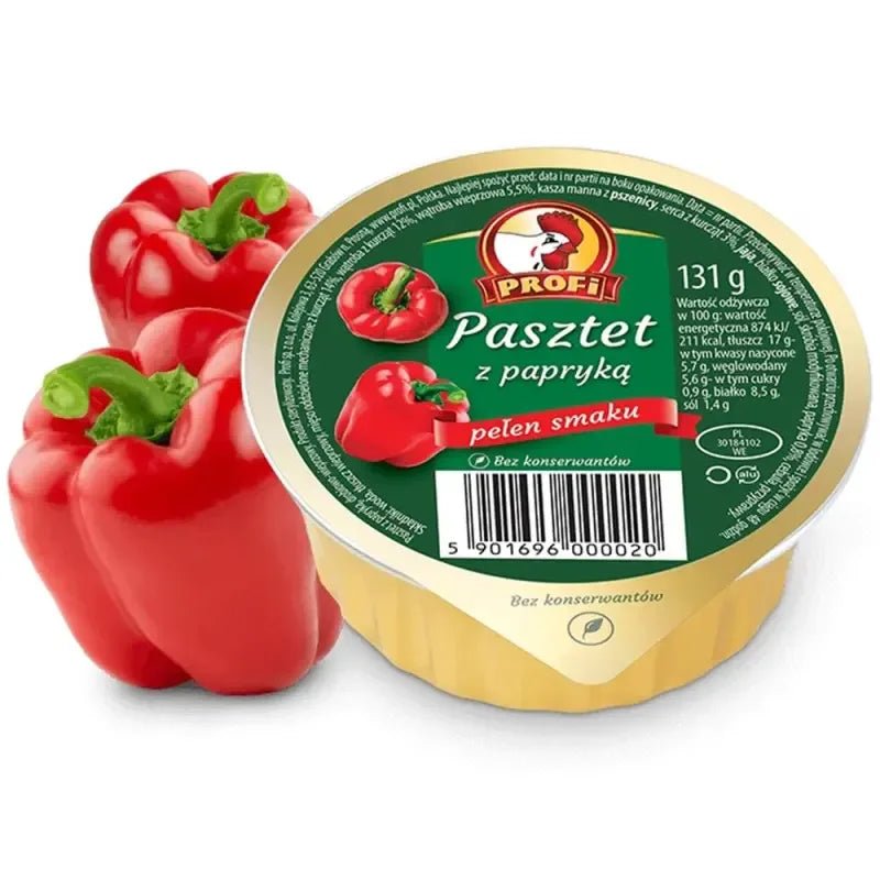 Brotaufstrich mit Paprika Pasztet z Papryka 131g - Profi - Polskashop24