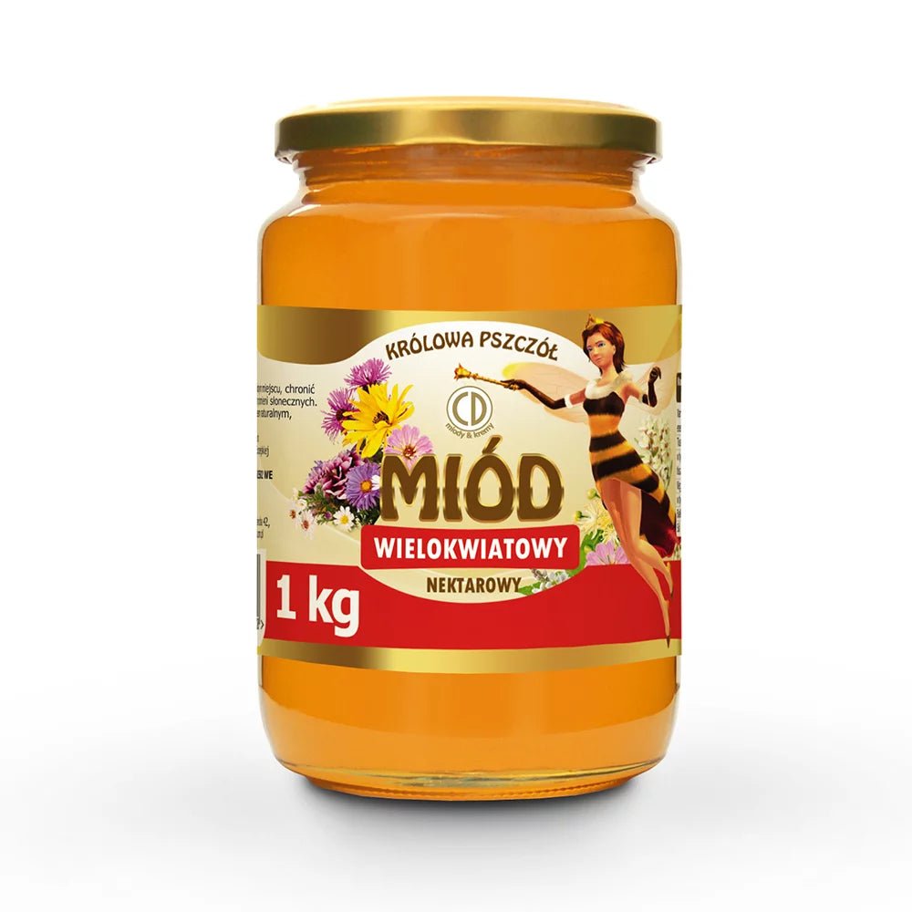CD Miody Blütenhonig Miód Wielokwiatowy 1 kg – Polnischer Honig im Glas - Polskashop24