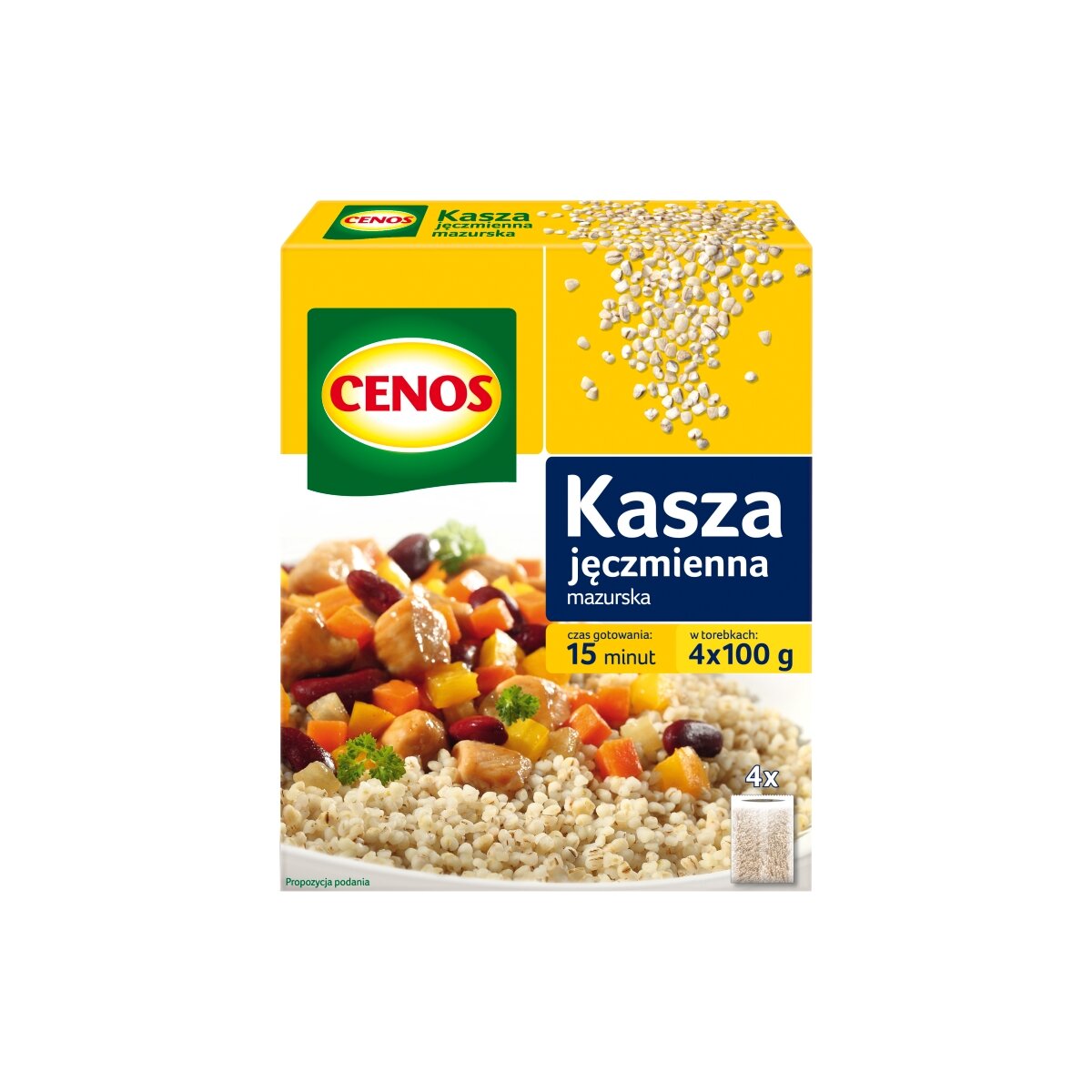 Cenos Masurische Gerste 400 g (4 x 100 g) - Polskashop24.de - Online Supermarkt mit Lebensmittel aus Polen