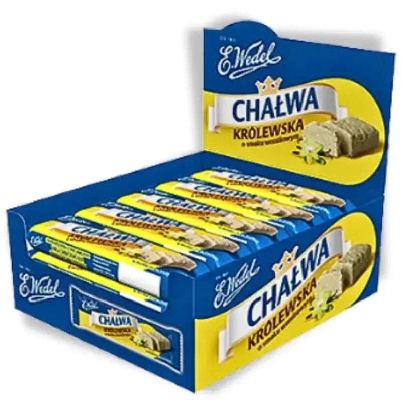Chalwa królewska 20 × 50 g – Wedel Halva mit Vanillegeschmack - Polskashop24.de - Online Supermarkt mit Lebensmittel aus Polen