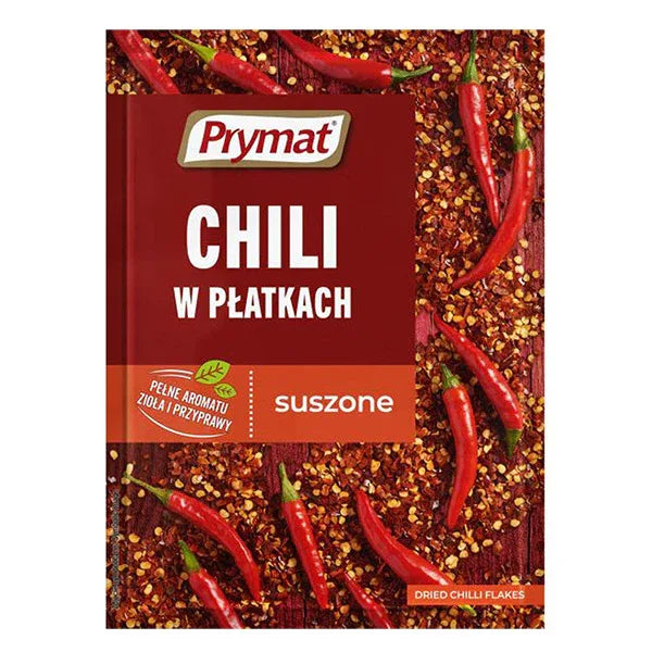 Prymat Chili w płatkach 10g getrocknete Chili Flocken polnisches Gewürz scharf