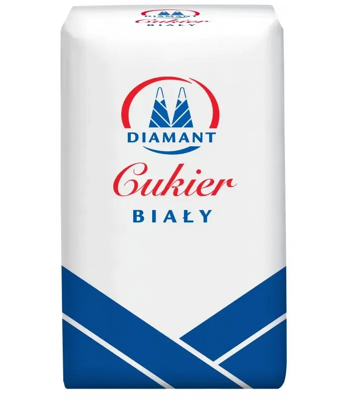 Cukier bialy Weißzucker 1kg von Diamant - polnischer Kristallzucker zum Backen und Süßen