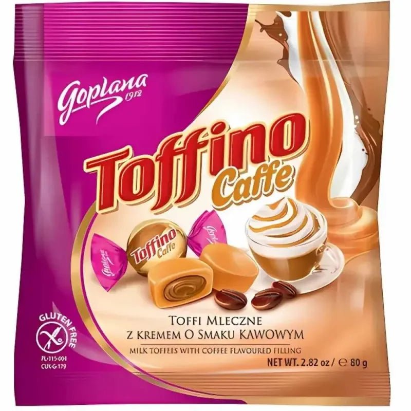 Cukierki Toffino Kawowe - Milchbonbons mit Kaffeegeschmack 80g - Goplana - Polskashop24