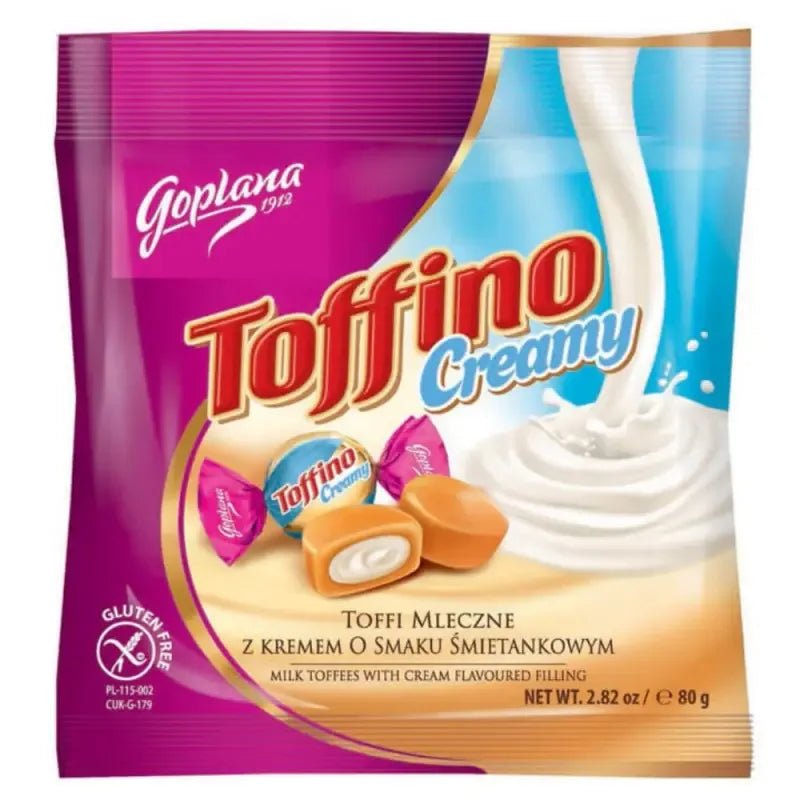 Cukierki Toffino Kremowe - Milchbonbons mit Sahnegeschmack 80g - Goplana - Polskashop24