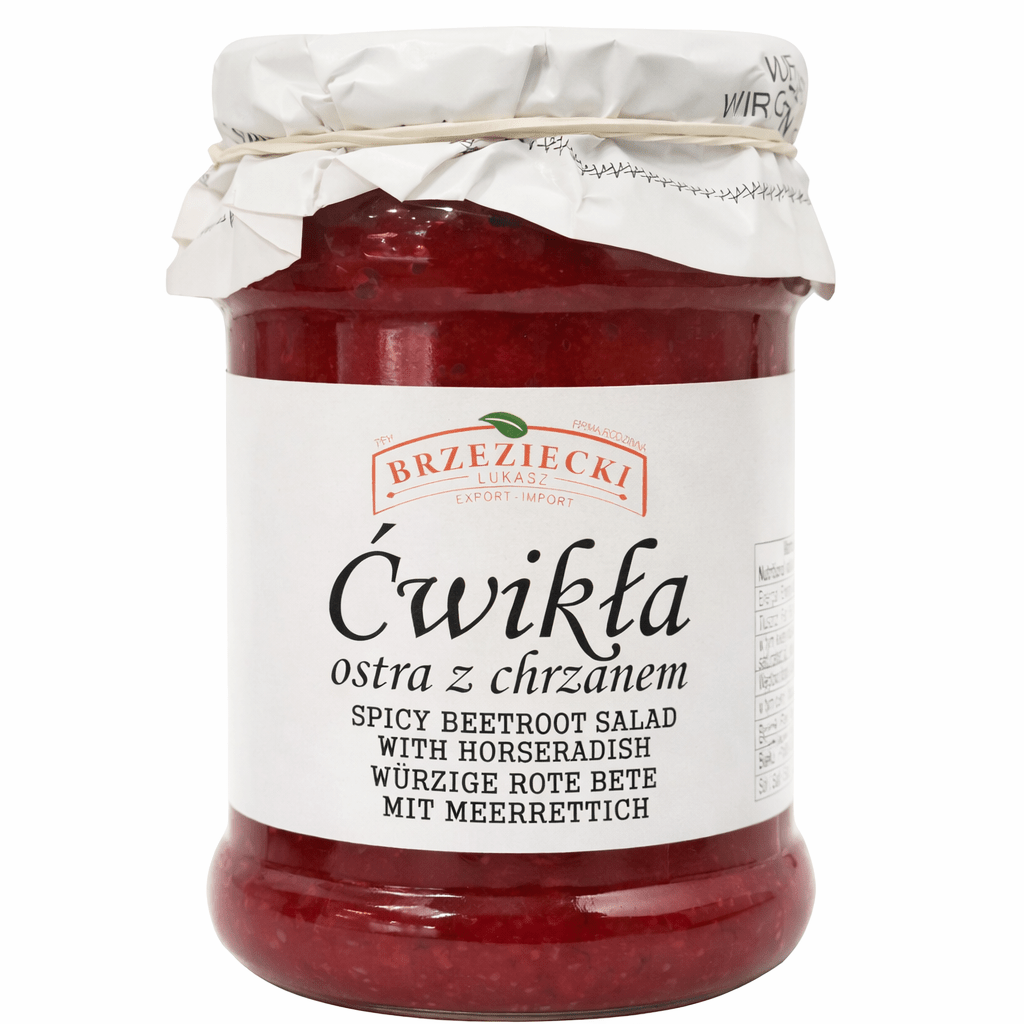 Ćwikła ostra z chrzanem 280g - Brzeziecki - Polskashop24