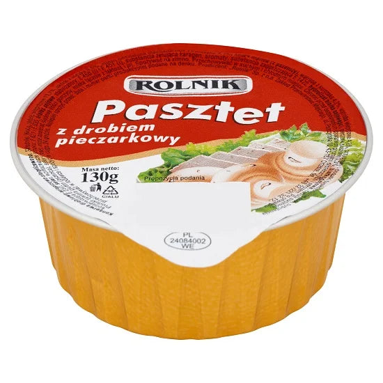 Geflügelpastete mit Champignons - Pasztet drobiowy z pieczarkami 130g - Rolnik