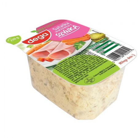Gemüsesalat mit Schinken Sałatka z szynką 250g - Dega