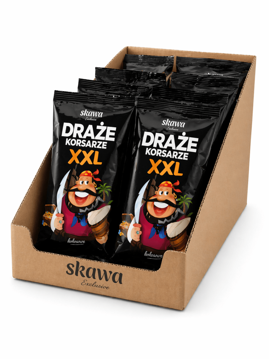 Draze Kokosowe Korsarze XXL 130g Karton (20 Stk.) - Skawa - Polskashop24