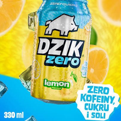 DZIK® Zero Lemon – Zuckerfreies Zitronengetränk 330ml (zzgl. 0,25€ Pfand) - Polskashop24