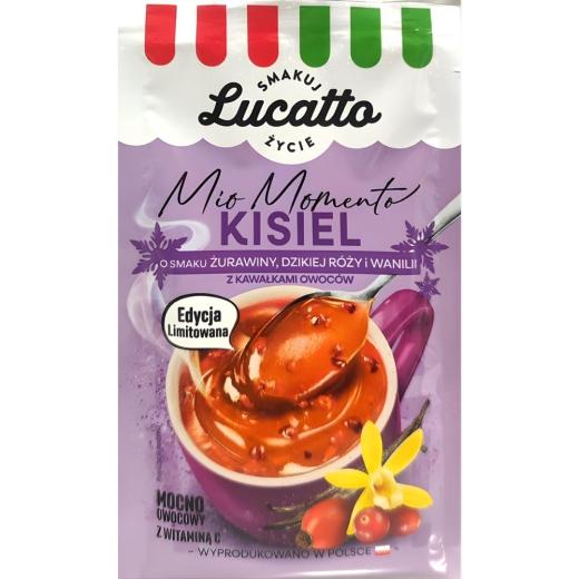 Emix Lucatto Kisiel Cranberry-Wildrose-Vanille 30 g – Polnischer Instant-Kisiel - Polskashop24