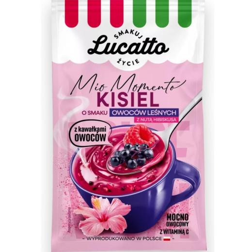 Emix Lucatto Kisiel Waldfrucht-Hibiskus 31,5 g – Polnischer Instant-Kisiel - Polskashop24