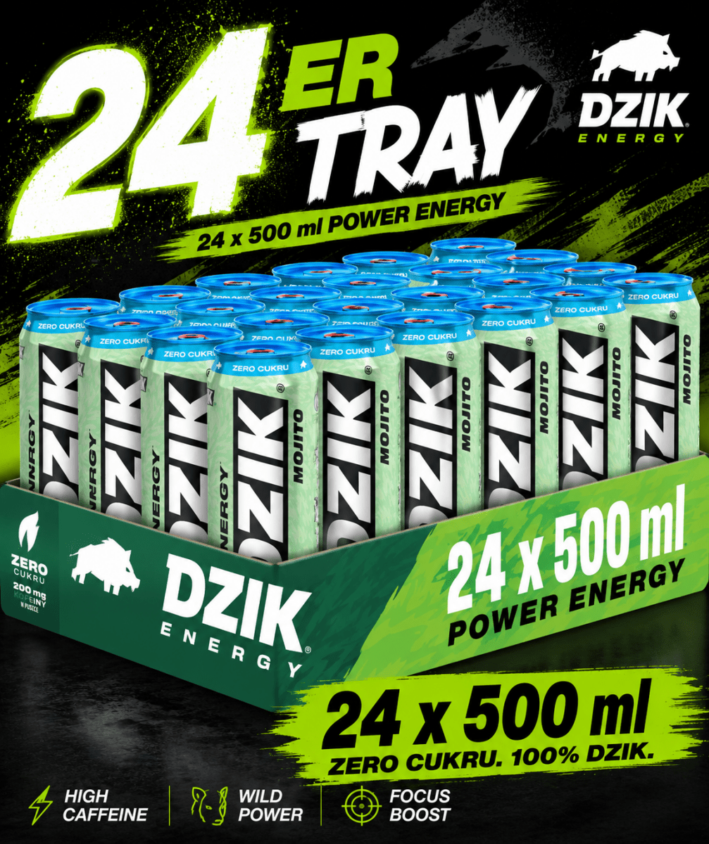 Energy Drink Zero Mojito 500ml - DZIK (zzgl. 0,25€ Pfand) - Polskashop24