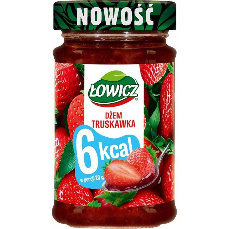 Erdbeer - Konfitüre Dżem Truskawkowy 6kcal 200g - Łowicz - Polskashop24