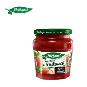 Erdbeer - Konfitüre extra - Konfitura z truskawek extra 240g - Herbapol - Polskashop24