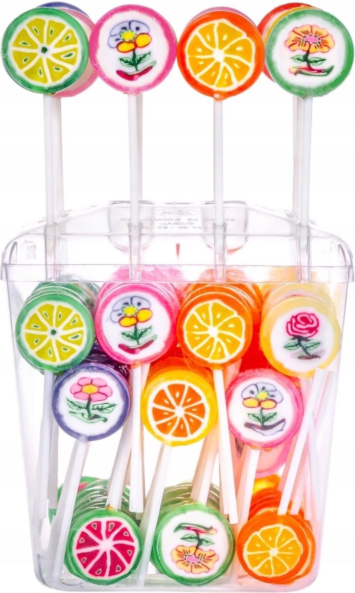 Eurobrand Blublo Lutscher Muster Frucht 8 g – Polnischer Lizak Deseniowy - Polskashop24