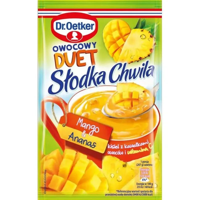 Fruchtdessert Kisiel Słodka Chwila mit Mango - & Ananas - Geschmack - Słodka Chwila mango i ananas 32g - Dr. Oetker - Polskashop24