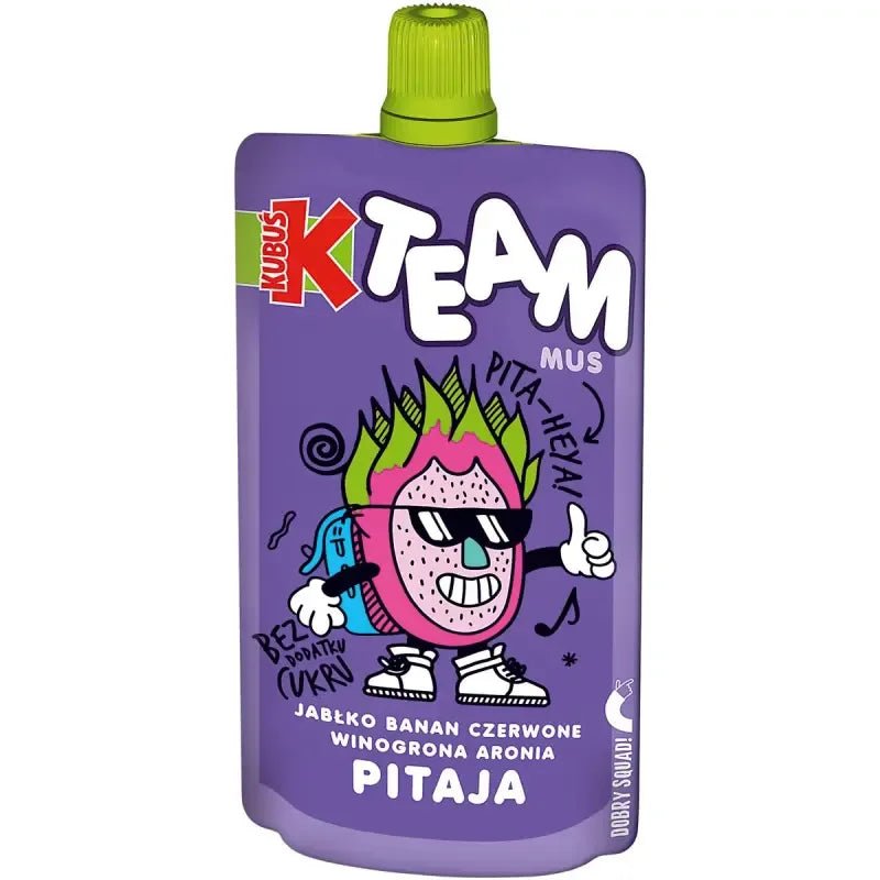 Fruchtmus Apfel Banane Traube Aronia Pitaja 100g - Kubus - Polskashop24