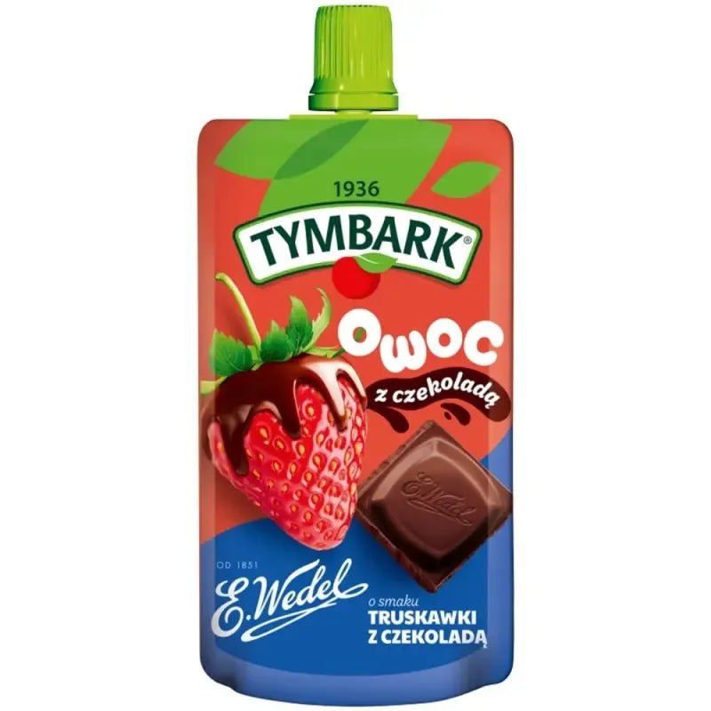Fruchtmus Erdbeere Schokolade Truskawki z Czekolada 100g - Tymbark - Polskashop24