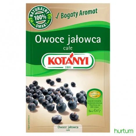 Ganze Wacholderbeeren - Owoce jałowca całe 17g - Kotányi - Polskashop24