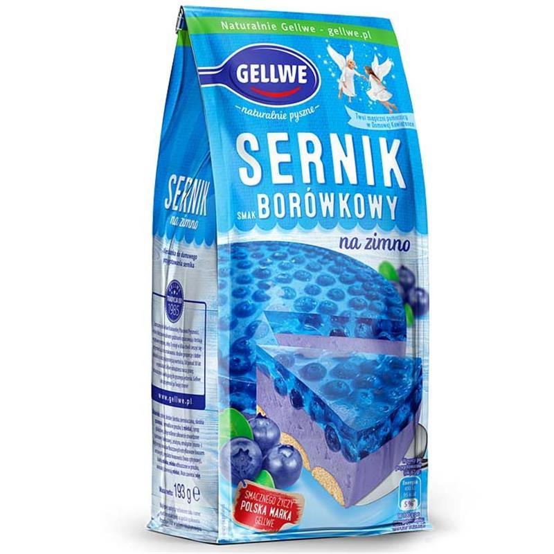 Gellwe Heidelbeer-Käsekuchen ohne Backen Sernik Borówkowy 193 g
