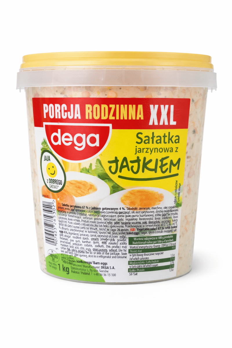 Gemüsesalat mit Ei Sałatka Jarzynowa z Jajkiem 1kg - Dega - Polskashop24