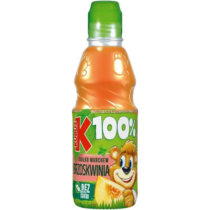 Gemüse - Frucht - Saft Karotte - Pfirsich - Apfel - Brzoskwinia Jabłko Marchew (zzgl. 0,25€ Pfand) 300ml - Kubus - Polskashop24