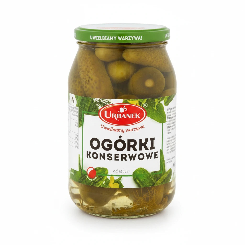 Gewürzgurken Ogorki Konserwowe 920g - Urbanek - Polskashop24