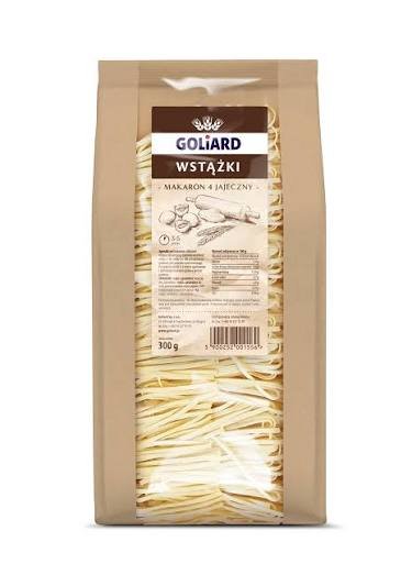 Goliard Wellen-Bandnudeln Wstążki Fala 4-Ei 300 g – Polnische Eiernudeln - Polskashop24