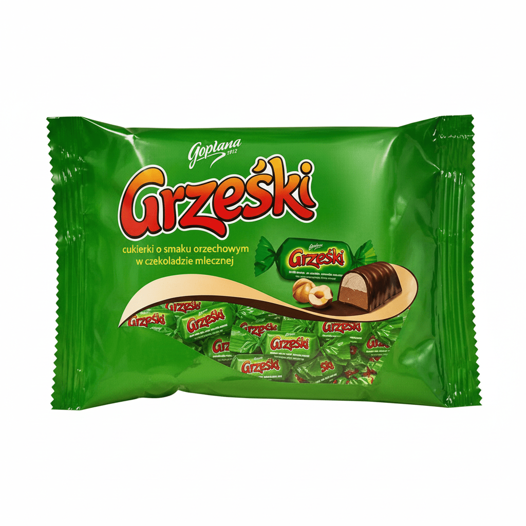 Goplana Grzeski Nuss - Konfekt Cukierki Orzechowe 1kg - Goplana - Polskashop24